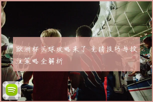 欧洲杯买球攻略来了 竞猜技巧与投注策略全解析